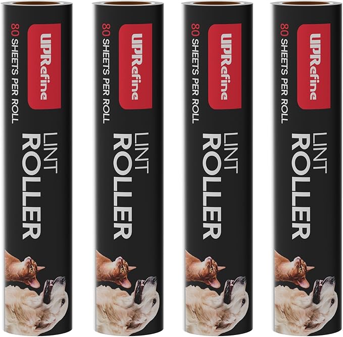 Large Lint Roller Refill 320 Sheets Value Set, Extra Sticky, Easy Tear by UPRefine