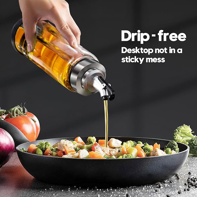 Glass Olive Oil Dispenser Bottle - Image 2
