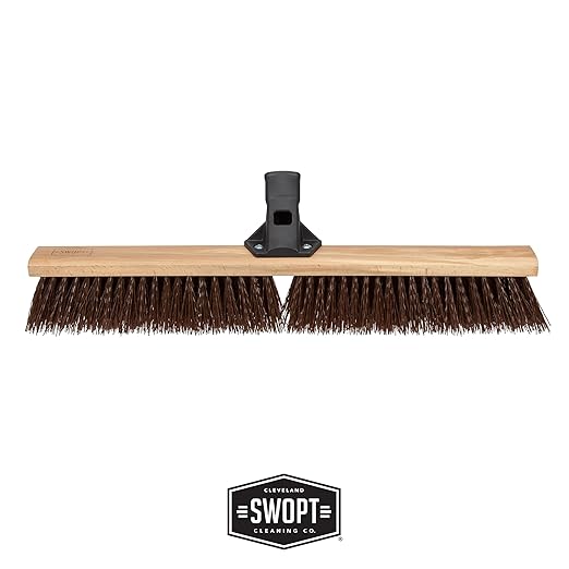 SWOPT 24” Premium Rough Surface Push Broom Head — Outdoor Push Broom - Image 2