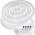PVC Dust Collection Hose 4" x 20', Heavy Clear PVC Fume Hose Puncture Resistant by Qucship