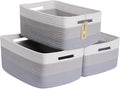 Large Storage Baskets for Shelves, Closet Organizers Bins for Clothes Blanket by MiniArkStorageBasketsHome