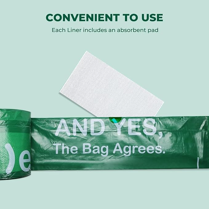 Commode Liners with Absorbent Pads, Universal Disposable Commode/Bed Pan Liners - Image 3