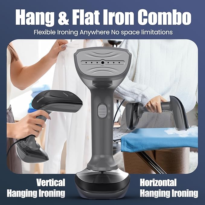 Powerful Handheld Fabric Steamer - 1800W - Image 6