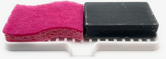 Happitasa Silicone Soap Dish Tray and Sponge Holder - Image 9