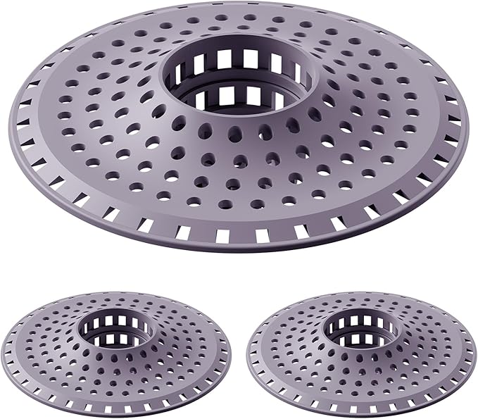 Shower Hair Drain Catcher, Silicone Bathtub Drain Hair Catcher Strainer by SayGoodbyetoHairClogging