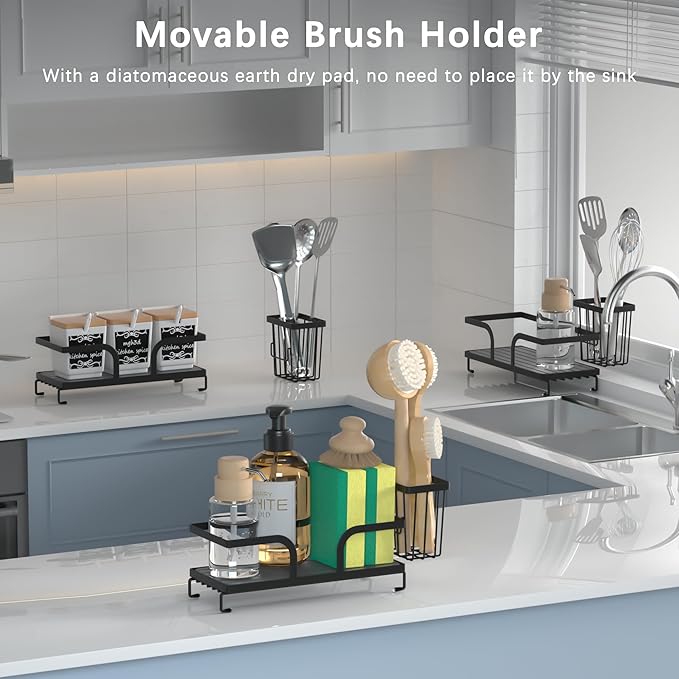 Sponge Holder for Kitchen Sink, Sink Caddy Organizers - Image 6