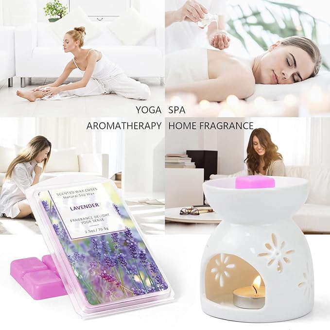 SCENTORINI Lavender Wax Melts Wax Cubes, Lavender Candle Wax Melts Strong Scent - Image 5