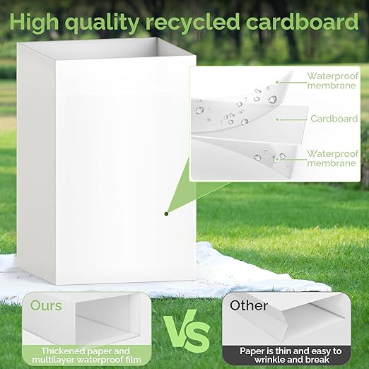 4 Pack Extra Large Disposable Trash Cans, Reusable Portable Garbage Can - Image 4