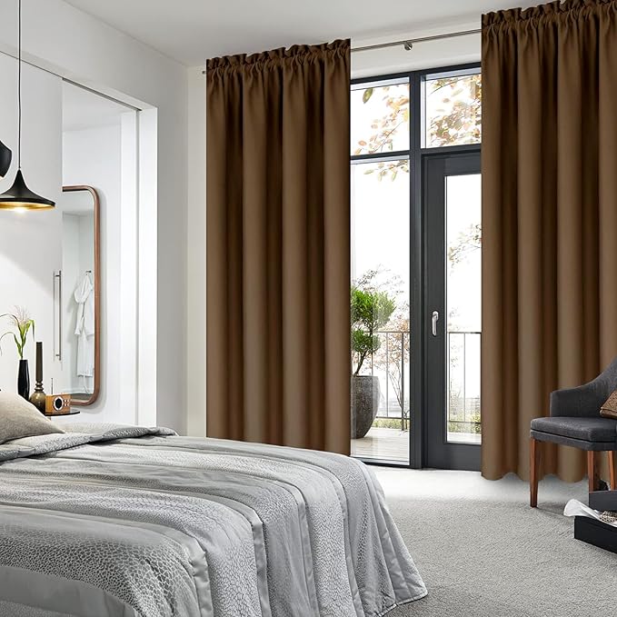 DWCN Blackout Curtains for Bedroom – Thermal Insulated Room Darkening Drapes - Image 2