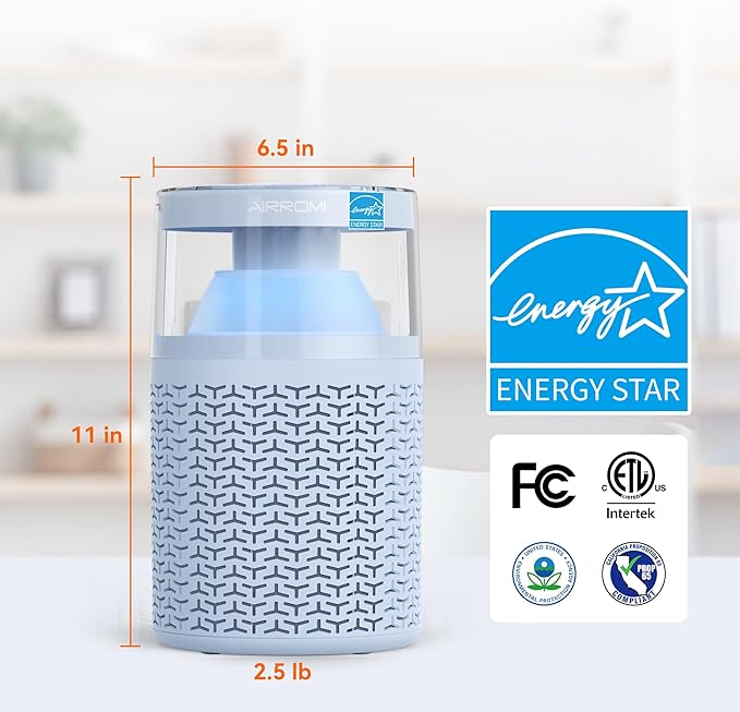 AIRROMI Air Purifiers for Bedroom Home, Activated Carbon Filter Cleaner - Image 9