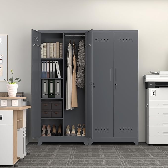 Metal Tool Storage Cabinet, Broom Closet - Image 8