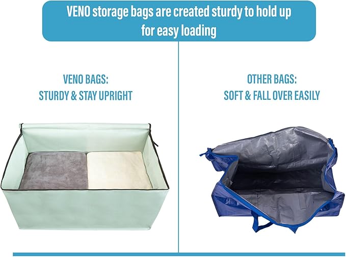 VENO 6 Pack Moving and Storage Bags, Heavy Duty, Alternative to Moving Boxes - Image 5