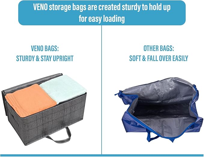 VENO 8 Pack Moving and Storage Bags, Heavy Duty, Alternative to Moving Boxes - Image 5