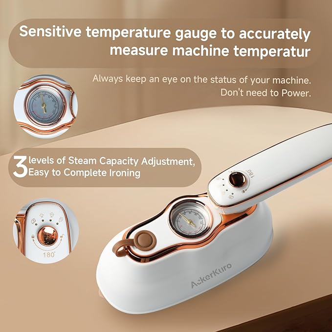 Travel Steamer for Clothes, 1200W Portable Handheld Mini Garment Steamers - Image 6