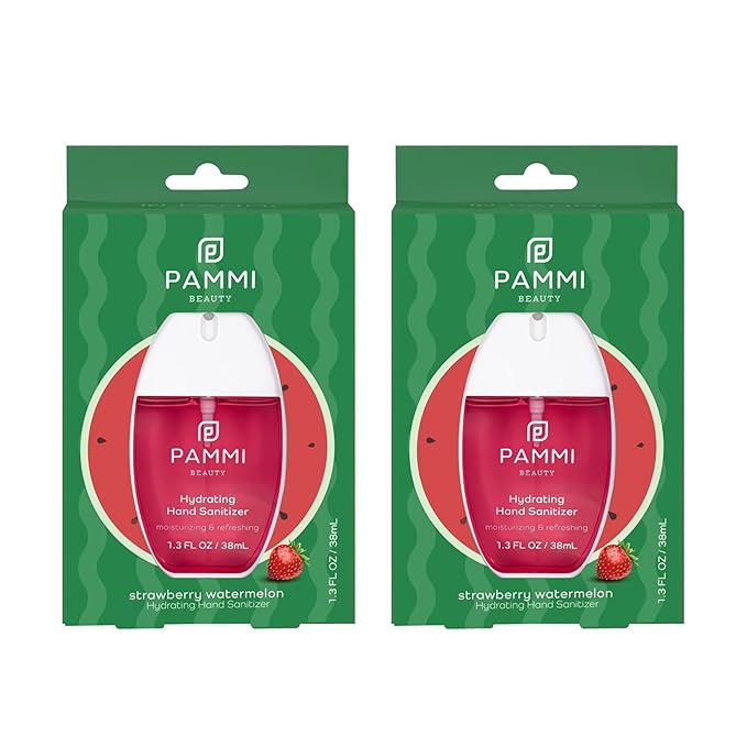 PAMMI Power Mist Hydrating Hand Sanitizer Spray, Portable Travel Size Pocket by PAMMI