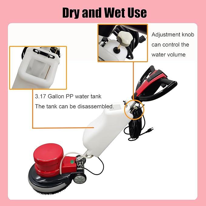 Floor Scrubber Buffer Heavy Duty Polisher Machine Polished Waxed Refurbished - Image 3