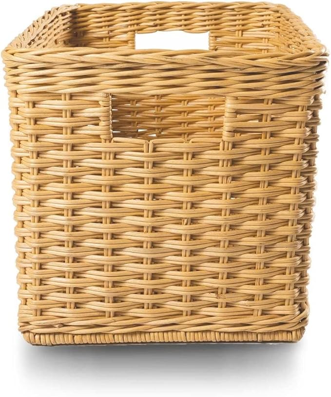 The Basket Lady Tall Rectangular Wicker Storage Basket, 16.5 in L x 10.5 in W x - Image 4