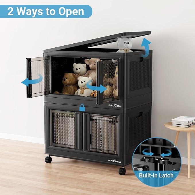 BROVIEW 140Gal Stackable Storage Bins - Image 7
