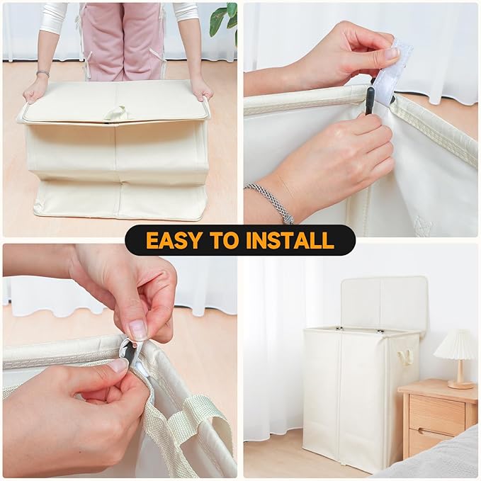 150L Double Laundry Hamper - Image 3
