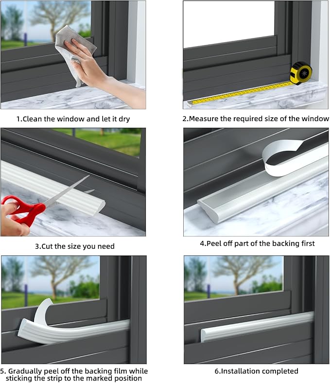 2 Pack*16.4 Ft Weather Stripping Seal Strip - Image 7