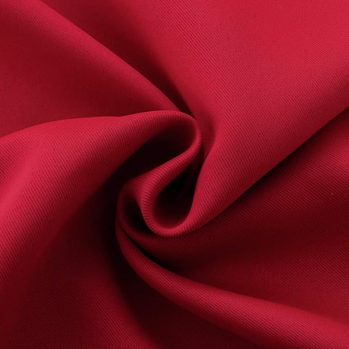 BGment Red Blackout Curtains 36 Inches Length - Image 6