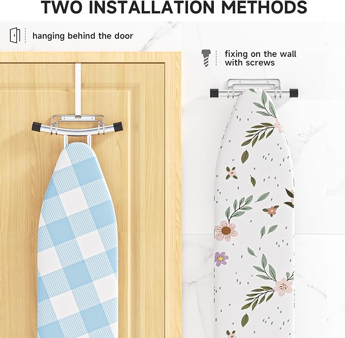 Over The Door & Wall Mount Ironing Board Hanger - Image 8