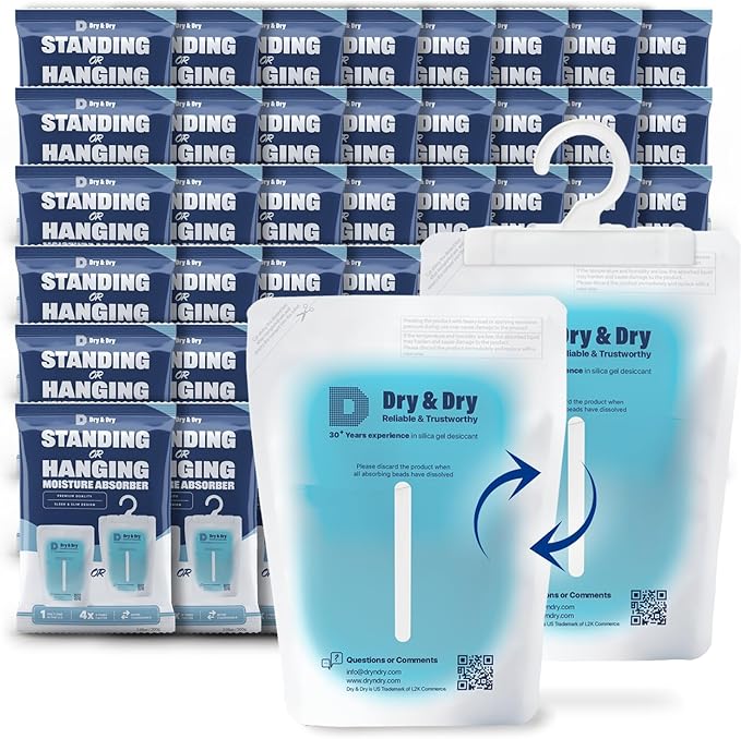 Dry & Dry 50 Packs Hybrid Moisture Absorbers & Musty Odor Eliminator - Image 8