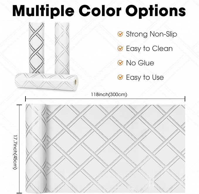 Drawer and Shelf Liner for Kitchen Cabinets Non-Adhesive Cabinet Liners for - Image 6