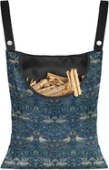 William Morris Bird Print Ultimate Clothespin Storage System 14.5"x12" by ZCFYGDX
