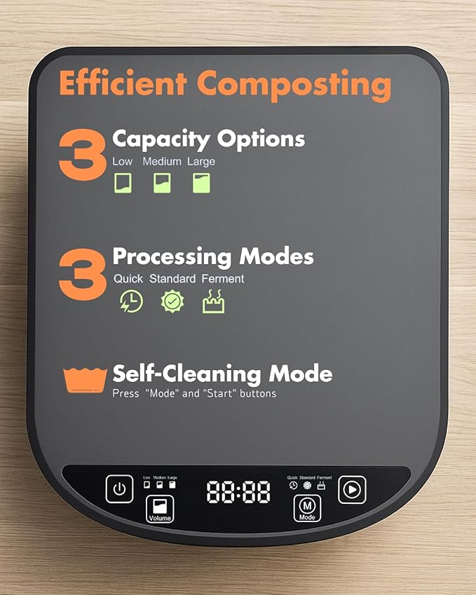 Electric Composter for Kitchen, Compost Bin - 4L Large Capacity - Image 3