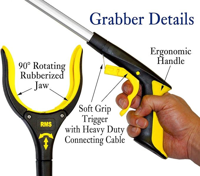 RMS 2-Pack 32 Inch Extra Long Grabber Reacher - Image 3