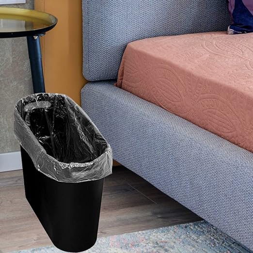 Small Trash Can Plastic Bathroom Wastebasket 3.2 Gallon Slim Garbage Container - Image 6