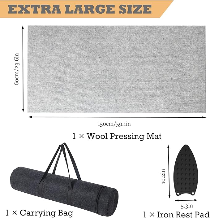 Wool Pressing Mat for Quilting - Image 2