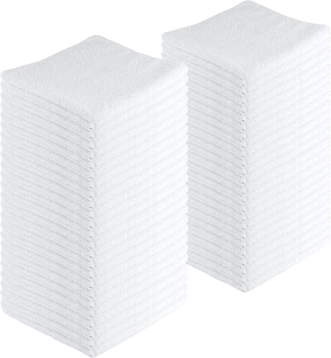 Microfiber Cleaning Cloths, 240 Pack, All-Purpose, Highly Absorbent, Washable by JDHomease