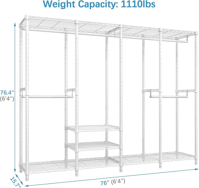 VIPEK V40 Wire Garment Rack Heavy Duty Clothes Racks - Image 4