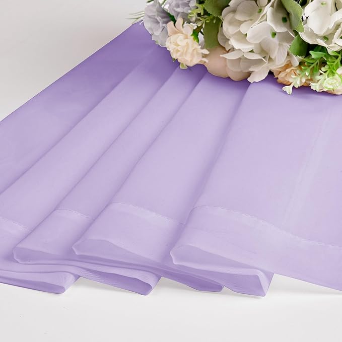 Chyhomenyc Sheer Valances for Windows 2 Pack, Small Window Curtains for Living - Image 6