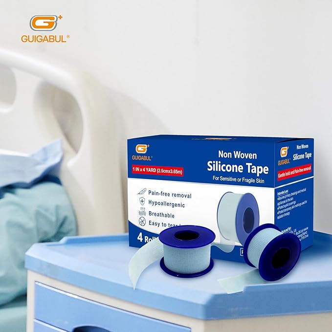 Silicone Surgical Tape 1" x 4yd, Medical Tape - Image 7