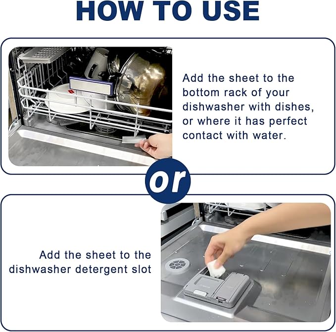 Eco Dishwasher Detergent Sheets Up To 160 Loads, Unscented Plastic Free - Image 4
