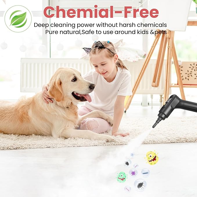 Handheld Steam Cleaner for Home, 2500W High Pressure Steam Cleaner for Car - Image 7