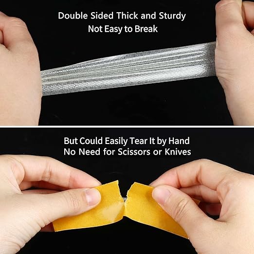 Double Sided Tape Heavy Duty, 1.18" x 66FT, Universal High Tack Strong Wall - Image 4