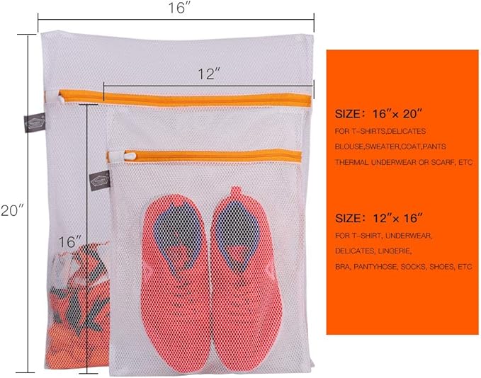 Kimmama Laundry Bags Mesh Wash Bag, Lingerie Bags - Image 2
