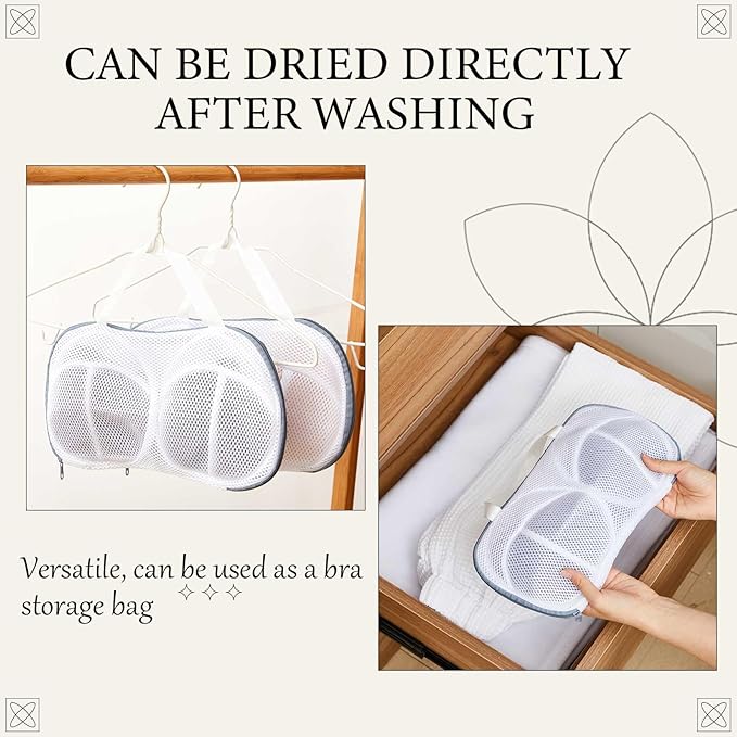 SATINIOR 6pcs Large Bra Lingerie Wash Bags - Image 5