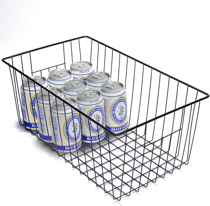 16inch Freezer Wire Storage Organizer Baskets, Household Refrigerator Bins - Image 2