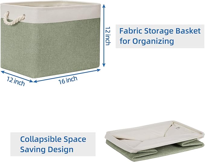 Temary Storage Baskets Fabric Storage Bins - Image 7