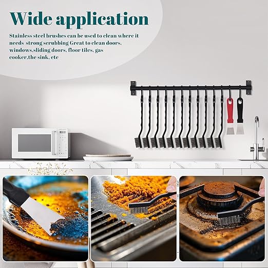 24 Pcs Mini Stainless Steel Wire Brush Set, Wire Scratch Brush - Image 5