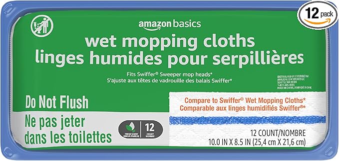 Amazon Basics Wet Mopping Cloth Refills by AmazonBasics