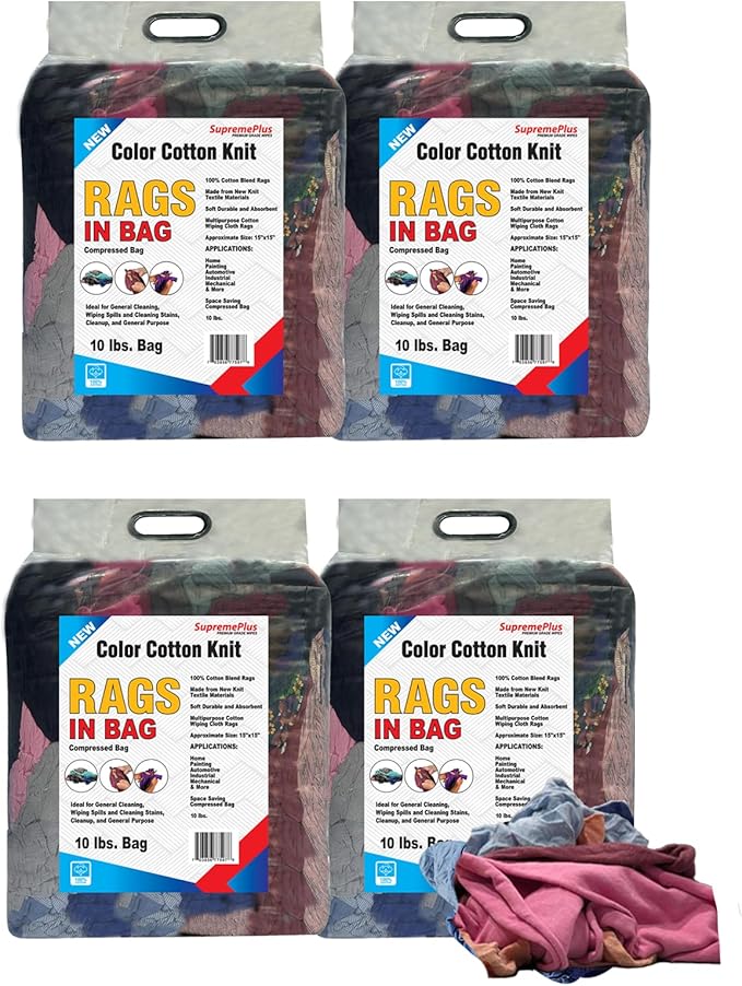 Premium Color Knit Cleaning Rags – Shop Rags Bulk by SupremePlus