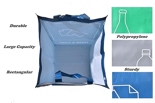 YOUNG DA Reusable Recycle Bags, 3-Piece Separate Recycling Bin Set - Image 6