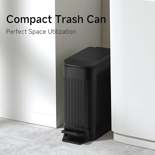 TIPGO Slim Bathroom Trash Can - Image 2