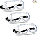 Super More 3PCS Anti-Fog Protective Safety Goggles Clear Lens Wide-Vision by SuperMore